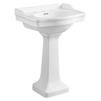 K 2175 4 0 Kohler Parigi Ceramic 20 Pedestal Bathroom Sink