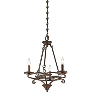 All Saints 3-Light Candle-Style Chandelier