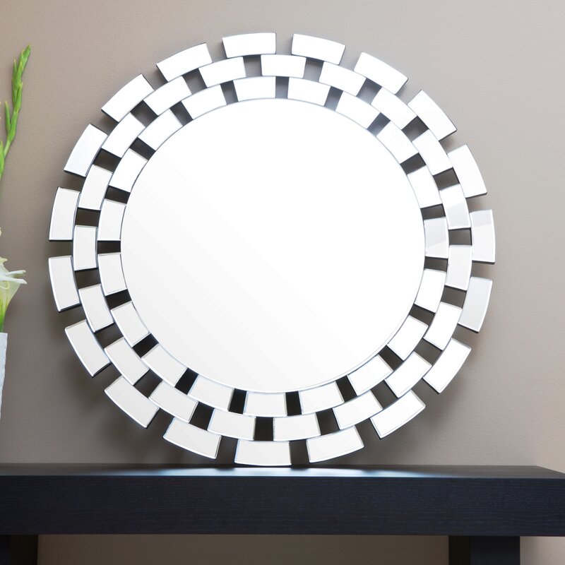 Round Glass Wall Mirror And Reviews Allmodern