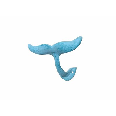 Breakwater Bay Wheless Cast Iron Decorative Whale Tail Wall Hook
