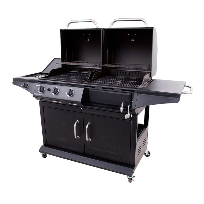 Charbroil Deluxe Combo Charcoal Grill With Side Burner Reviews Deluxe Combo Charcoal Grill With Side Burner