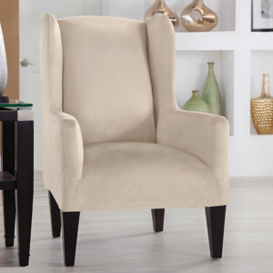 Tailor Fit Box Cushion Wingback Slipcover