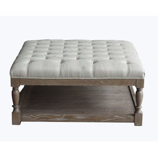 Leather Coffee Table Ottoman Wayfair Quickview
