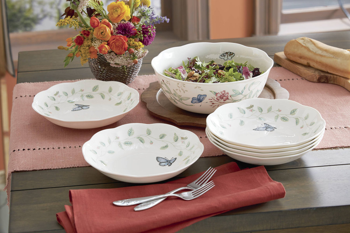 Lenox Butterfly Meadow 7 Piece Pasta / Salad Bowl Set & Reviews Wayfair