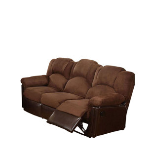 Chocolate Reclining Microfiber Sofa Wayfair Neuber Simply Reclining Sofa