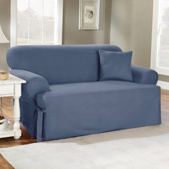 Serta Cotton Duck T Cushion Sofa Slipcover Reviews Wayfair Cotton Duck T Cushion Sofa Slipcover