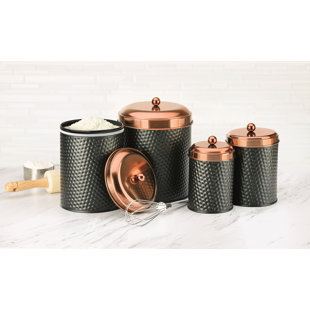 Kitchen Canisters Jars You Ll Love Wayfair Kitchen Canister Set Of 4