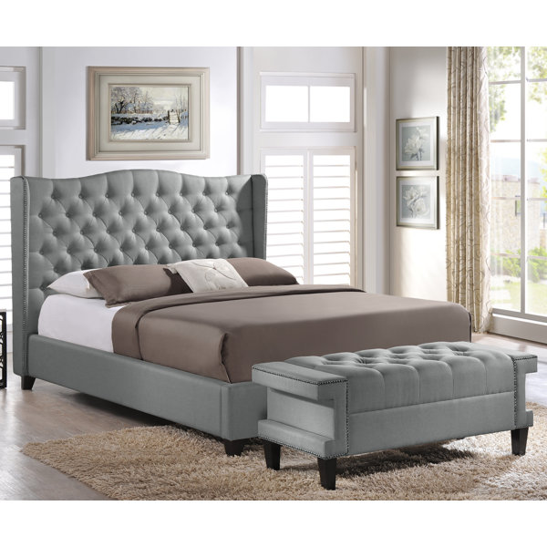Rosdorf Park Licata Upholstered Platform Bed And Bench Set Reviews Rosdorf Park Licata Upholstered Platform Bed And Bench Set Reviews Wayfair