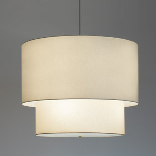 Plug In Drum Pendant Light Wayfair Double Drum Pendant