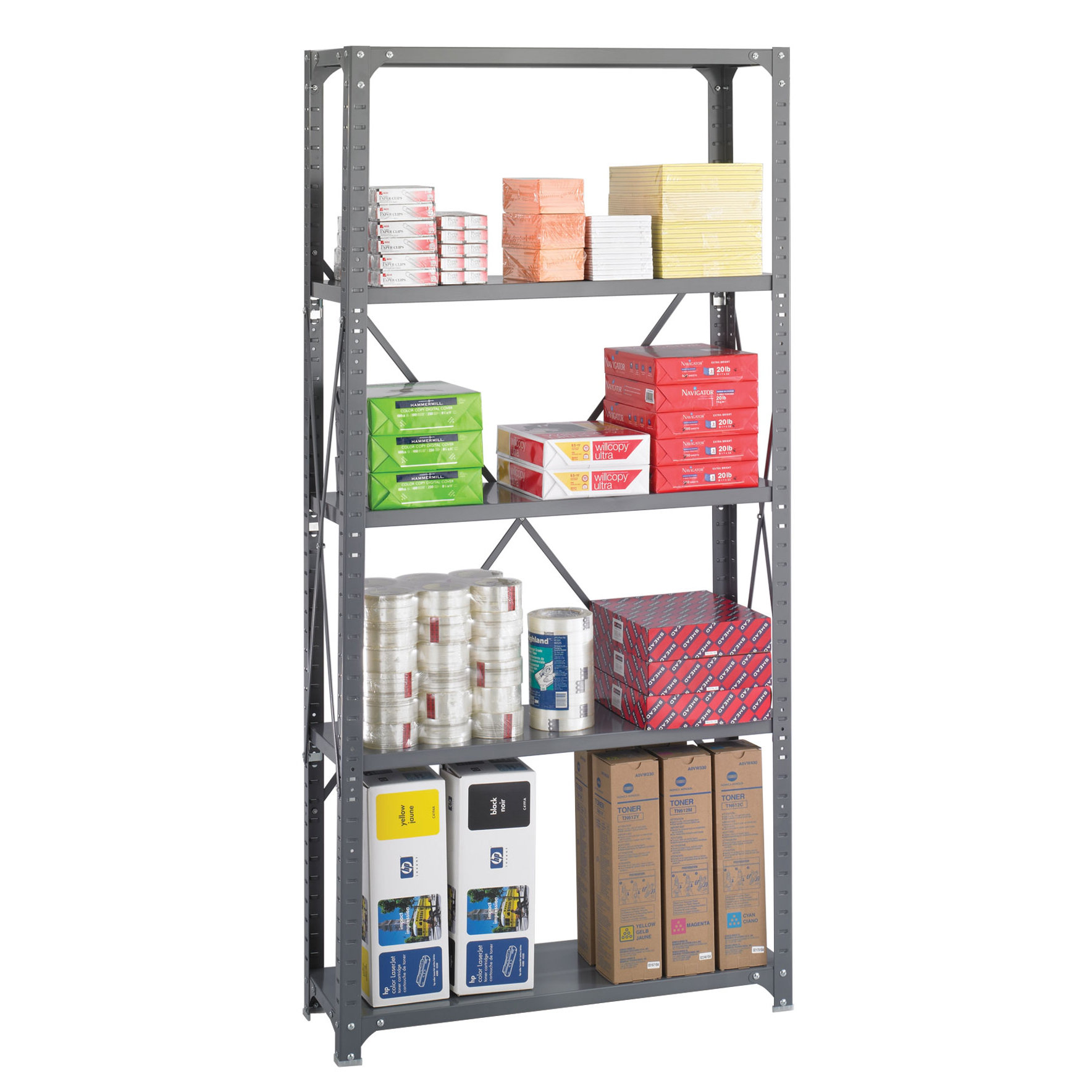 Safco Products Commercial Steel 5 Shelf Shelving Unit & Reviews Wayfair