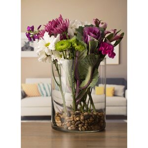 Wide Cylinder Table Vase (Set of 2)