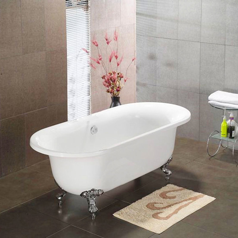 Alcott Hill Vernon Clawfoot 70" x 31" Soaking Bathtub & Reviews Wayfair