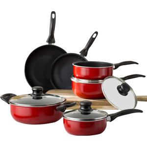 Wayfair Basics 10 Piece Nonstick Aluminum Cookware Set