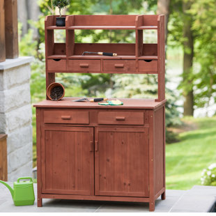 Potting Benches Tables You Ll Love Wayfair Potting Bench With Storage