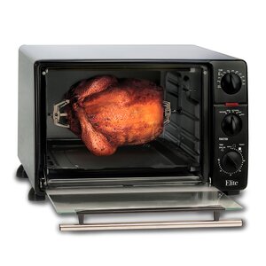 Cuisine 0.8-Cubic Foot Oven Broiler Toaster with Rotisserie