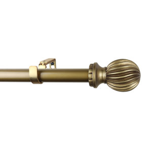 Moriarty Adjustable Single Drapery Curtain Rod & Hardware Set