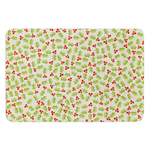 Oh Holly Night by Heidi Jennings Bath Mat