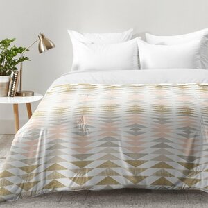 Metallic Triangles Comforter Set