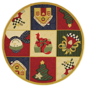 Round Christmas Rugs You Ll Love Wayfair Kinchen Chirstmas Day Novelty Rug
