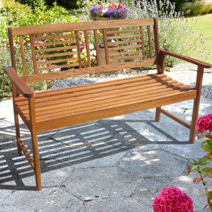 2-Sitzer Gartenbank aus Holz von Bel Étage
