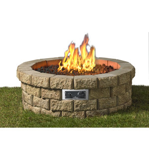 Hudson Stainless Steel Gas Fire Pit