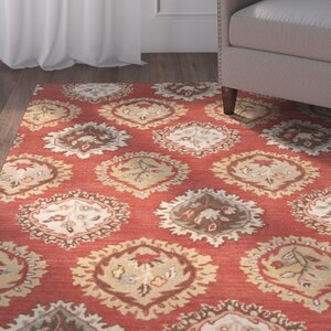 Vesta Carmine Hand-Tufted Burnt Sienna Area Rug