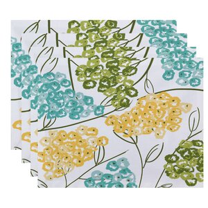 Elma Hydrangeas Floral Print Placemat (Set of 4)