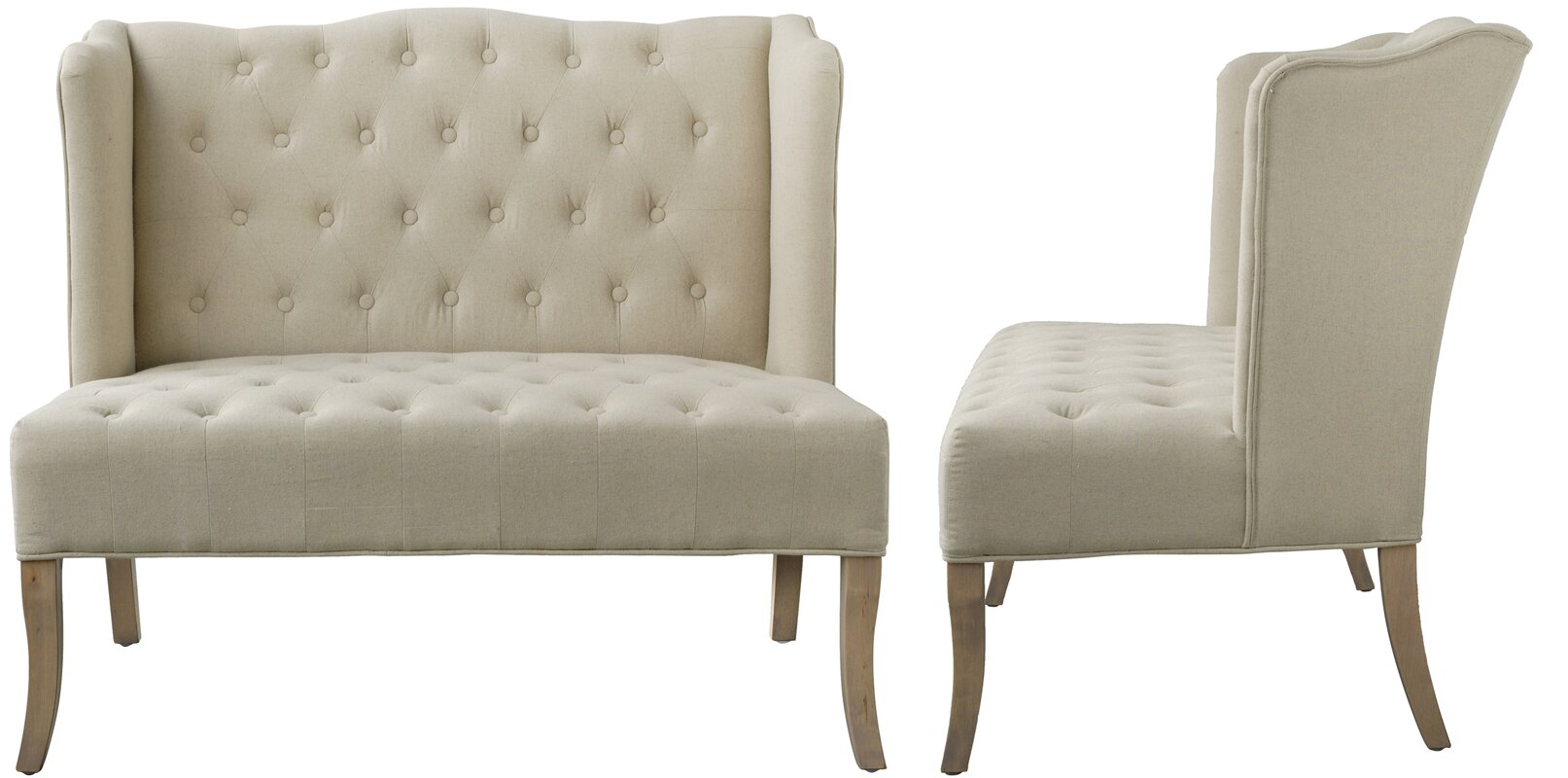 A&B Home Tufted Upholstered Loveseat & Reviews | Wayfair