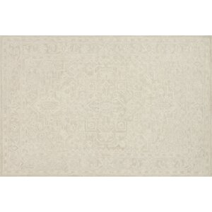 Lyle Hand-Hooked Bone Area Rug