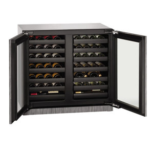 62 Bottle 3000 Series Dual Zone Built-in Wine Cellar by U-Line