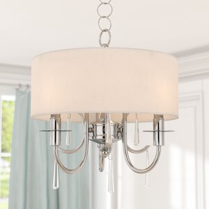 Fayette 3-Light Crystal Drum Chandelier