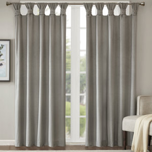 Lewiston Solid Room Darkening Tab Top Single Curtain Panel