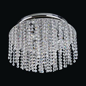 Crystal Rain 3-Light Flush Mount