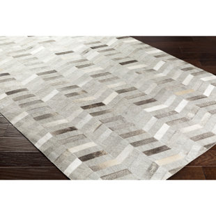 Chevron Cowhide Rugs You Ll Love Wayfair Armando Hand Crafted Chevron Brown Area Rug