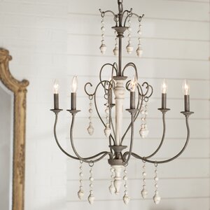 Bouchette Traditional 6-Light Candle-Style Chandelier