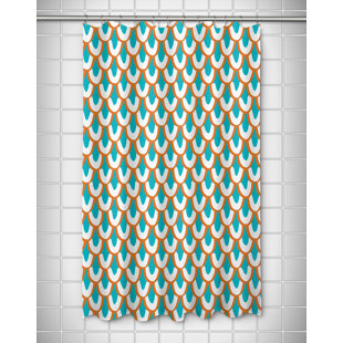 Fish Scale Shower Curtain Wayfair Fye Mermaid Scales Shower Curtain