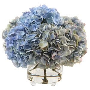 Hydrangea Bouquet in Glass Cylinder