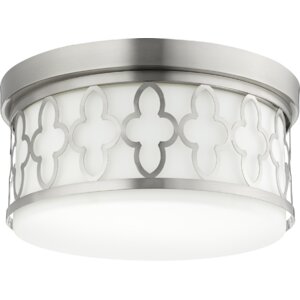 Quatrefoil 3-Light Flush Mount