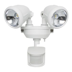 Solar Dual Head Security 4-Light LED SpotLight