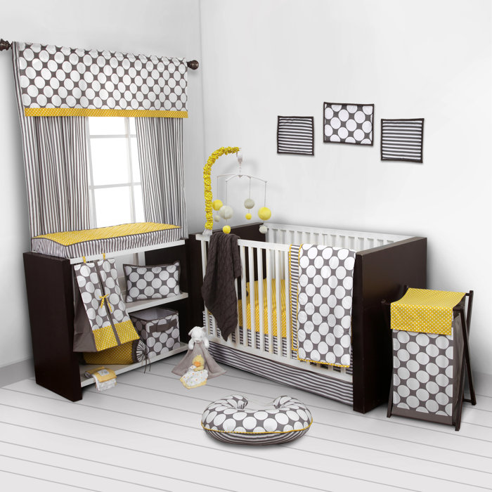 Bair Dots Pin 9 Piece Crib Bedding Set
