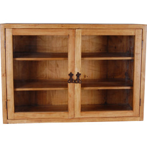 H?ngevitrine Mexico aus Massivholz von Hazelwood..