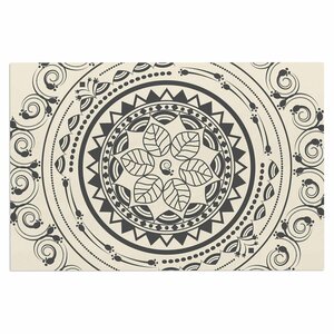 Famenxt Boho Folk Mandala Digital Doormat