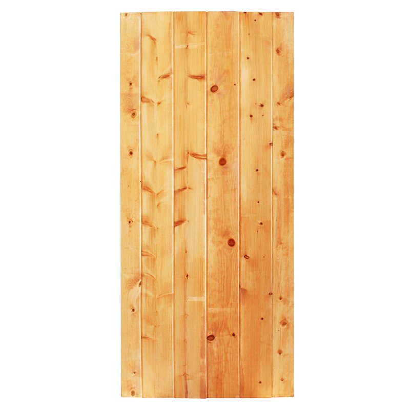 Calhome Solid Wood Panelled Pine Slab Interior Barn Door & Reviews ...