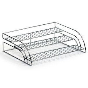 Tiered Chrome Shelf Organizer