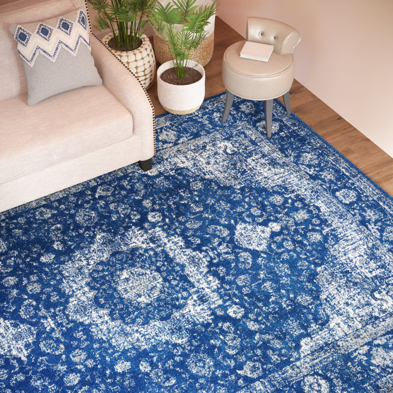 Ayer Dark Blue Area Rug Reviews Birch Lane Ayer Dark Blue Area Rug