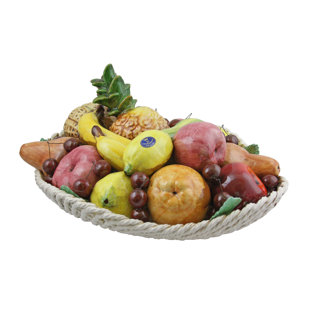 Ceramic Fruit Decor Wayfair Oval Ceramic Fruit Basket