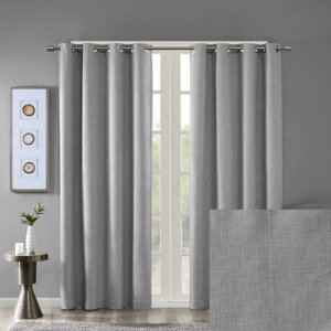 Silja Solid Max Blackout Thermal Grommet Single Curtain Panel