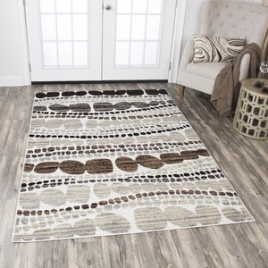 Jordon Ivory/Black Area Rug