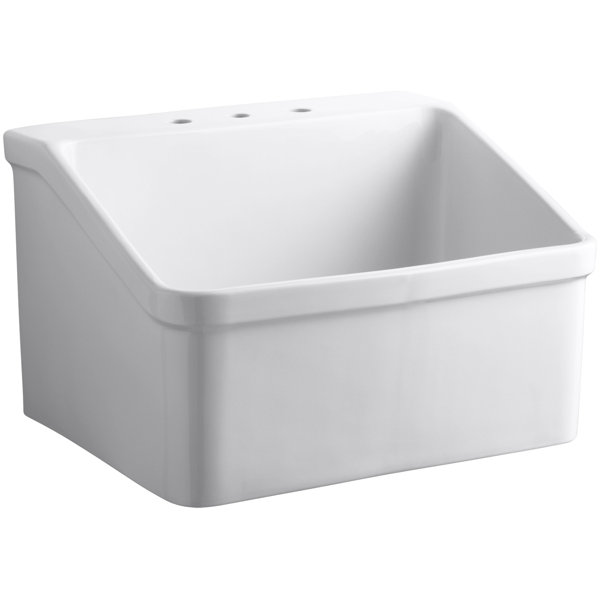 Kohler Hollister 28 X 22 Wall Mounted Laundry Sink Wayfair