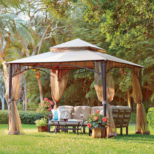 Davidsville 10 Ft. W x 10 Ft. D Steel Permanent Gazebo